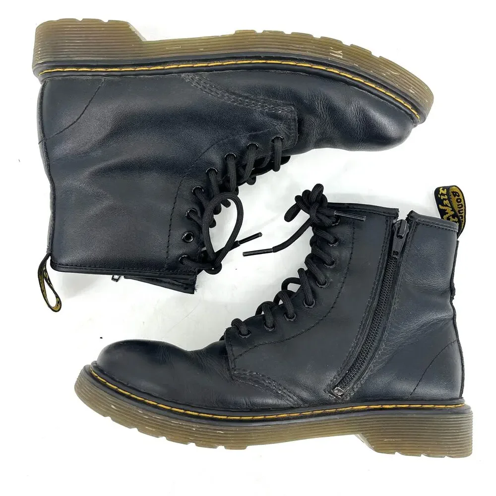 Dr. Martens Black‎ Leather 1460 Zip Ankle Boots Women's 4 / EU36